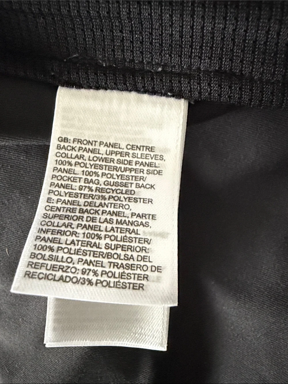 The North Face Black Jacket with Blue Trim